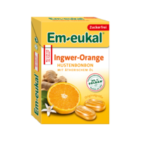 EM-EUKAL Bonbons Ingwer Orange zuckerfrei Box